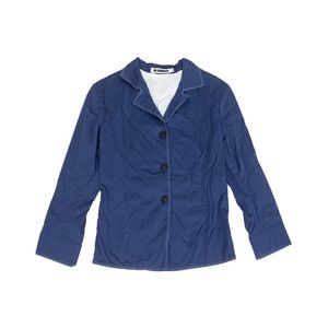 JIL SANDER BLUE COTTON LIGHT JACKET SIZE 36 LIKE NEW